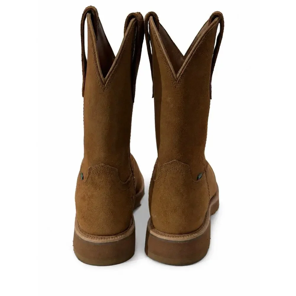 Tecovas The Rugged Roper Cowboy Boots Men's Size 11 D Cashew Roughout Leather